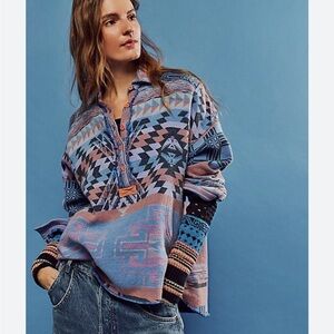 Free People/We The Free Arizona Sky Pullover in Blue